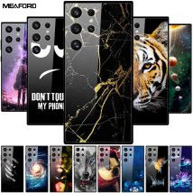 Für Samsung Galaxy S25 Ultra Fall S25Plus Luxus Gehärtetes Glas Harte Rückseitige Abdeckung für Galaxy S24 Ultra 5G Telefon fällen Fundas S25