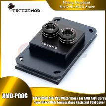 Blocco acqua CPU FREEZEMOD AM5 per AMD AM4, copertura POM nera resistente alle alte temperature di tipo spray,