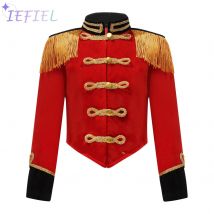Costume da principe per bambini, ragazze, ragazzi, tamburo, costume principale, banda da marcia, uniforme, batterista, costume da principe per spettacoli di Halloween