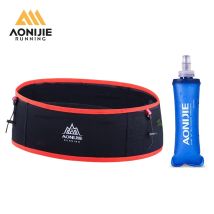 AONIJIE W938S Cintura per idratazione da corsa con boccetta morbida da 250 ml per donna/uomo Cintura di stoccaggio per l'assorbimento dell'umidità per telefono cellulare da 6,8 pollici