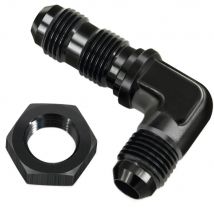 AN6 AN8 AN10 Male 0 90 Degree Hose Fitting Bulkhead Nut For Tab or Wirewall
