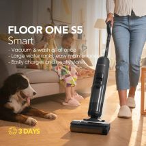 Tineco Floor ONE S5 Inteligentny Bezprzewodowy Odkurzacz i Mop do Podłóg Twardych z Cyfrowym Wyświetlaczem, Długim Czasem Pracy, do Złotych Brudów, Sierści Zwierząt