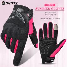 MJMOTO Frauen Rosa Motorrad Handschuhe Sommer Dame Atmungs Motocross Motorrad Handschuhe Moto Fahrrad Radfahren Handschuhe Für Weibliche