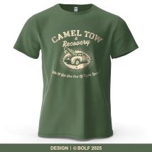 Vintage Tow Truck bedrucktes Herren-T-Shirt aus 100 % Baumwolle, übergroße Grafik-T-Shirts für Damen, Tops, T-Shirts, lässige Streetwear
