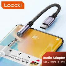 Toocki USB C a 3 5 mm jack dacavo Audio cuffie auricolare cavo Aux adattatore da USB tipo C a 3 5 OTG tipo C per Xiaomi 12 Oneplus