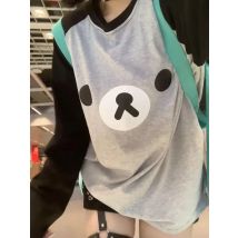 Deeptown Kawaii Anime Women T-shirts Oversize Cute Japanese Harajuku Lolita Style Long Sleeve Tee Preppy Y2k Graphic Top Fashion
