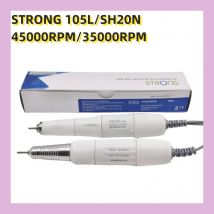 STRONG 210 45000RPM 35K e 45K Micromotore Lucidatura Trapano per Unghie Penna Manicure Macchina Manipolo Bianco 2,35mm SDE SH20N STRONG 105L