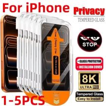 1-5PCS Rivestimento oleorepellente Senza polvere Facile installazione Privacy Protezione dello schermo per iPhone 16 15 14 13 12 11 17ProMax XR 16 Plus