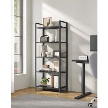 VASAGLE Bücherregal, Standregal, 120/153/186 cm, mit 4/5/6 Ebenen
