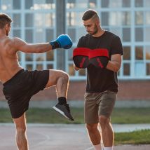 SPORTNOW Manoplas de Boxeo Paos Muay Thai MMA Curvadas para Entrenamiento de Boxeo Boxing Karate Taekwondo Kickboxing Training