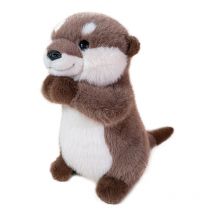 25/35 cm Otter-Plüschtierarm mit Magnetkraft, niedlicher gefüllter weicher Tierpuppenarm für Geburtstagsgeschenk und Dekoration