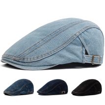 CNTANG Herren Jean Berets Sommer Newsboy Hüte Für Frauen Casual Einfarbig Retro Literarische Vorwärts Kappe Schirmmütze Maler Caps Boina