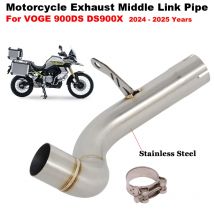 Slip On Motorcycle Exhaust System Escape Stainless Steel Middle Link Pipe For VOGE 900DS 900 DS DS900X  DS900 X 2024 2025 Years