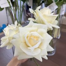 10 Stück feuchtigkeitsspendende Rose Real Touch künstliche Blumen Hochzeit Dekor Blumenarrangement Brautstrauß Home Party Event Dekor Rose