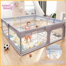 Box per bambini brillante per bambini con protezione in schiuma Parco giochi per bambini Recinzione di sicurezza per bambini Box per palline per bambini per bambini da 0 a 6 anni