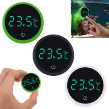 Termometro digitale senza fili bianco/verde/nero gradi Celsius, termometri per acquario con display a LED