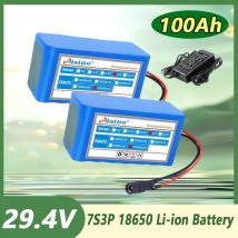 100 % neue 7S3P 18650 24 V 100000 mAh wiederaufladbare Batterien 24 V Lithium-Batterie Rollstuhlbatterie 7s3p Akku für Fahrrad