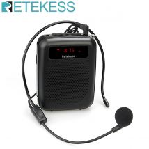 RETEKESS PR16R Megaphon Tragbarer Sprachverstärker Mikrofon Lautsprecher 12W FM-Aufnahme MP3-Player FM-Radio Reiseleiter Unterricht
