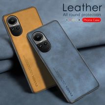 Schutzhülle Oppo Reno 10 5g Luxus Matte Leder Zurück Abdeckung Coque für OPPO Reno10 Pro Shell Schutz Zurück Fundas