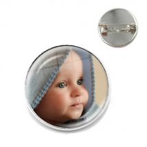 Spilla personalizzata foto mamma papà bambino bambini nonno genitori Logo personalizzato foto regalo per spille collare anniversario di famiglia
