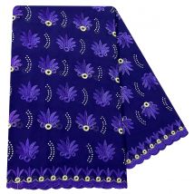 Small Flower Embroidered Sequined Headscarf Shawl Hijab African Muslim Women's Scarf 100% Cotton Fabric Dubai Style Prayer Scarf