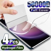 4 sztuki folii hydrożelowej do Samsung Galaxy S23 S20 S21 S22 S24 Plus Ultra FE Note 20 9 10 Plus A52S A53 A51 A50 A21S Screen Protector
