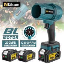 Gisha 200M/S Brushless Turbo Jet Ventilatore 1500W Cordless Elettrico Ventilatore di Aria Violento Strumento di Potere Palmare per Makita 18V Batteria Spille