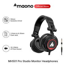 Maono MH501 Pro Studio-Monitor-Kopfhörer mit 50-mm-Treibern, Over-Ear, leicht, faltbar, für Telefon, Computer, Podcast