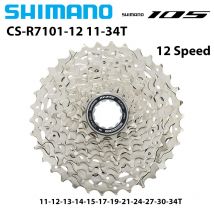 SHIMANO 105 piñón de Cassette de carretera de 12 velocidades CS-R7101-12 11-34T HG710 36T Cassette HG de 12 velocidades para piezas originales de bicicleta de carretera