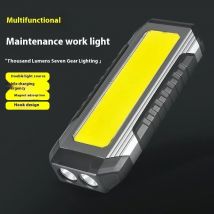 Impermeabile con torcia magnetica Lampada da lavoro portatile COB LED Torce da 4000 mAh Torcia da campeggio multimodale 18650