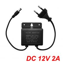 DC12V 2A Impermeabile Spina UE Adattatore di Alimentazione Per CCTV di Sicurezza di Sorveglianza AHD Caricatore Della Macchina Fotografica NVR DVR Ingresso AC100V-240V 5.5*2.1mm