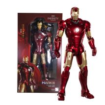 ZD 1/5 Iron Man 36CM MK3 Leggende originali Illuminazione a LED 10th Anniversary Memorial Raccogliere Tony Stark Modello Action Figure