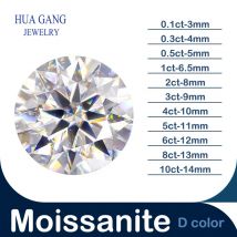 Moissan ite 1,5 Karat d Farbe rund brillant 7,5mm loser Moissan ite Stein vvs1 aus gezeichnete Schnitt qualität Test positive Labor diamanten
