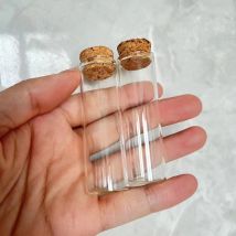 50/100 pz/lotto Bottiglia di Vetro di Cerimonia Nuziale 17*22*70mm tubo di Vetro Mini Bottiglie Piccoli Barattoli Del Partito FAI DA TE Fiale Piccole Bottiglie regalo di matrimonio