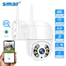 Cámara IP inalámbrica para exteriores, videocámara de seguridad ONVIF con seguimiento automático, detección IA, 5MP, 8MP, 4K, Wifi, PTZ, H.265, 2MP, 4X, Zoom Digital