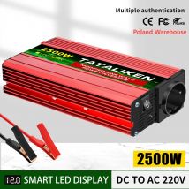 EU-Steckdose, modifizierter Sinus-Wechselrichter, DC 12 V bis AC 220 V, 600 W, 1500 W, 3000 W, geeignet für Wohnmobile
