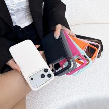 Luxury Leather-Texture Silicone Soft Case For iPhone Air 17 16 15 14 13 12 11 Pro Max 16E Candy Color Matte Back Cover TPU Shell