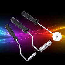 3 pz/set Kit rullo di laminazione strumento a paletta in fibra di vetro in lega di alluminio per stampo FRP (dente di sega)