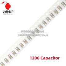 100 sztuk 1206 SMD Chip wielowarstwowy kondensator ceramiczny 0.5pF - 100uF 10pF 100pF 1nF 10nF 15nF 100nF 0.1uF 1uF 2.2uF 4.7uF 10uF 47uF