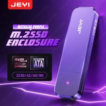 Custodia in alluminio JEYI M.2 SSD con supporto doppio protocollo NVMe/SATA |   USB 3.2 10 Gbps | Supporta SSD 2230/42/60/80 |   UASP+TRIM