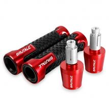 7/8 ''22mm Manopole manubrio moto estremità maniglie barra antiscivolo grip end PER MV Agusta Brutale 989R 910 920 990 1090 1078 RR