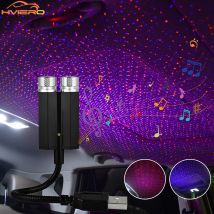 Car Roof Star Sky Light Interior Mini LED 5V Starry Atmosphere Projector Decoration USB Night Flashlight Home Decor Galaxy Lamp
