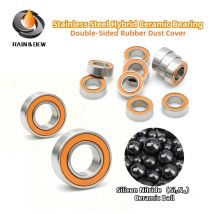1 Stück SMR105 2RS CB ABEC-7 LD Edelstahl-Hybrid-Keramiklager 5 x 10 x 4 mm ohne Fett, schnelles Drehen