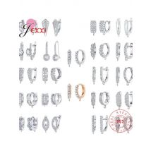 Korean Style Various Models Crystal Earring Findings Genuine 925 Sterling Silver Earring Findings Jewelry Accessories For DIY