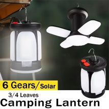 2023 neue Solar-LED Camping Licht Outdoor Faltbare Zelt Lampe USB Aufladbare Tragbare Notfall Nacht Lichter für Angeln Wandern