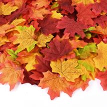 100/200pcs künstliche Ahornblätter Herbst Herbst blatt für Thanksgiving Halloween Weihnachten Home Tisch dekoration DIY Hochzeits feier