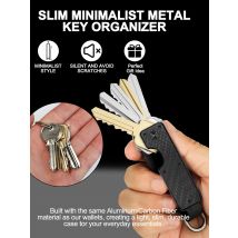 Neuer minimalistischer, innovativer Schlüsselhalter, kompakter Metall-Schlüsselanhänger, leichter und tragbarer Schlüsselmanager aus Aluminiumlegierung