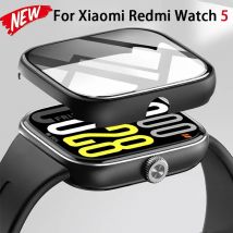 Vetro temperato + custodia per Xiaomi Redmi Watch 5 accessori Proteggi schermo per telaio paraurti rigido per PC completo per copertura Redmi Watch5