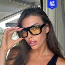 BOYSEEN Koreanischer Stil, künstlerische, schicke Sonnenbrille für Damen, Retro-Freizeitbrille für Herren, UV400, kann verschreibungspflichtige Sonnenbrillen
