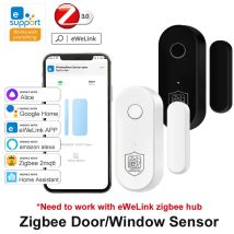 eWeLink Zigbee Türsensor Fenster-Öffnungs-/Schließdetektor Smart Home Security Funktioniert mit Son-Off-Gateway Alice Yandex Zigbee 3.0